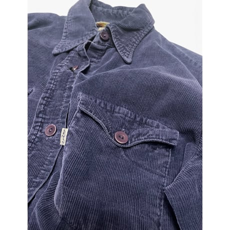 [USED] Levis for Gals “BIG E” ネイビー💙コーデュロイシャツ