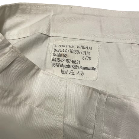 [USED] ドイツ🇩🇪WHITE WORK PANTS(A)