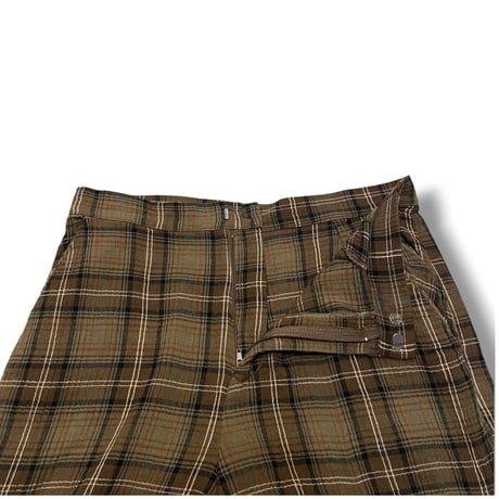 [USED] 秋色ガーゼ CHECK パンツ