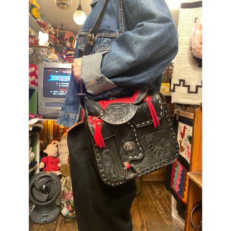 [USED] 70's vintage サドルBAG