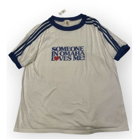 [USED] 80’s MEDALLION 3本ライントリムTee♡