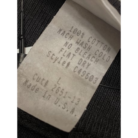 [USED]  Ladys BLACK リブ Tee