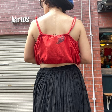 [USED] インド綿BLACK ロングスカート