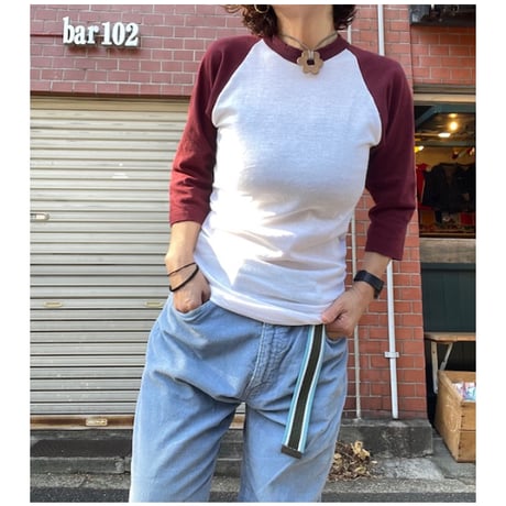[DEAD STOCK] 70-80's "RUSSELL" ラグランTee