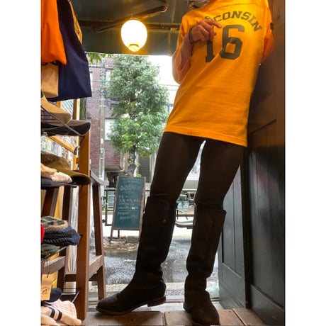 [USED]”CAMPER “Black suede long boots♡