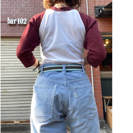 [USED]  70's〜80’s Levis 646 コーデュロイパンツ 水色
