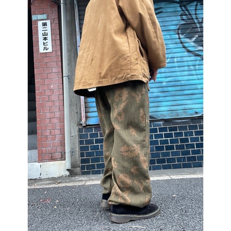 [USED] 70's ソビエト軍　カモ柄メッシュ TOPS+PANTS