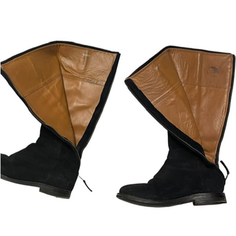 [USED]”CAMPER “Black suede long boots♡