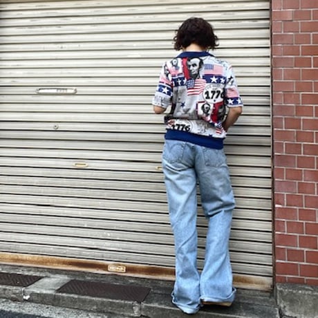 [USED] vintageリンカーンプリントポロ🇺🇸