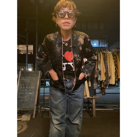[USED] PINK & BLACK リバーシブル CHINA JKT