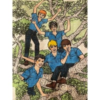 [USED] 1989 BOY SCOUTS ファブリック カレンダー