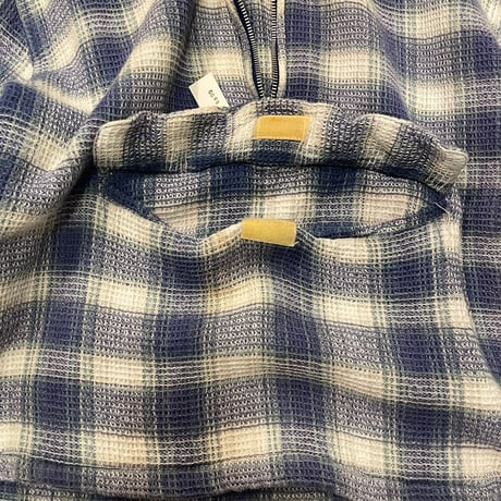[USED] ハーフZIP♡ワッフル L/S SHIRTS