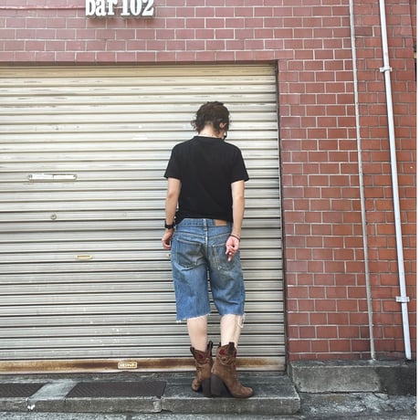 [USED] 70's "Levis L" CUTOFF DENIM SHORTS  W30