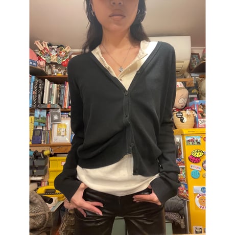 [USED] agnes b. Vネックカーディガン