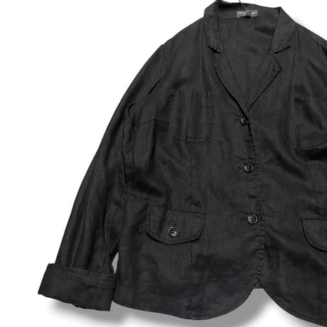 [USED] EURO BLACK LINEN JACKET