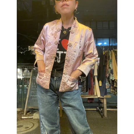 [USED] PINK & BLACK リバーシブル CHINA JKT