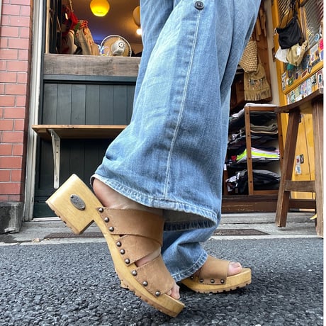 [USED] ウッドソールサンダル