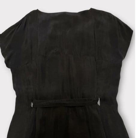 [USED]  BLACKレーヨンワンピース🖤