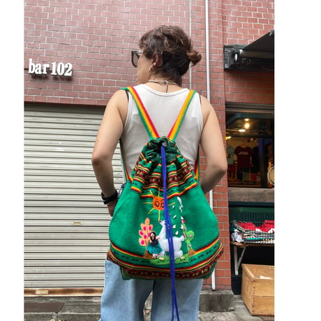 [USED] ハンドメイドの布ナップサック