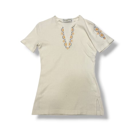 [DEADSTOCK] KILIWACH ワッフル 刺繍TOPS