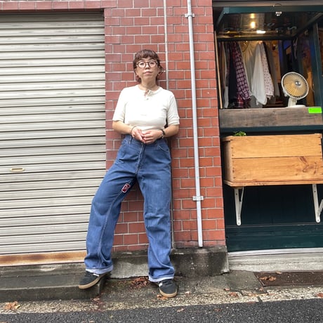 [USED]  EURO vintage ヘンリー リブTee