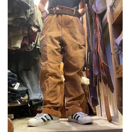 [USED] キャメルカラー🧡コーデュロイタックPANTS