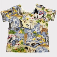 [USED] ねこ&レース tops