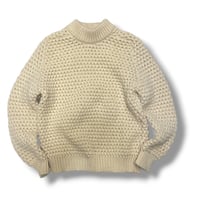 [USED] vintage ぽこぽこ編みの アランニット