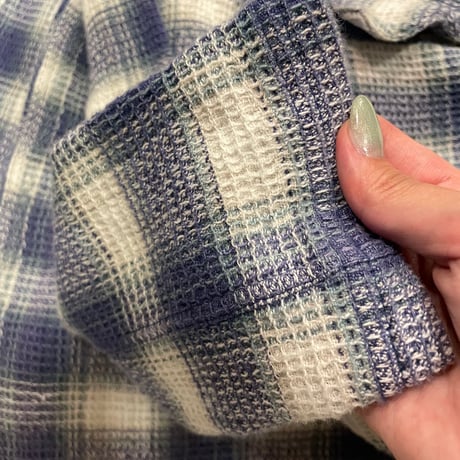 [USED] ハーフZIP♡ワッフル L/S SHIRTS