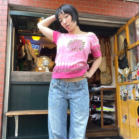 [USED] pinkタイダイTee☀︎