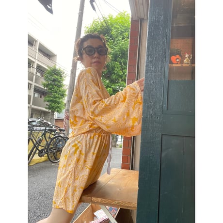 [USED] ベルスリーブの RAYON オールインワン