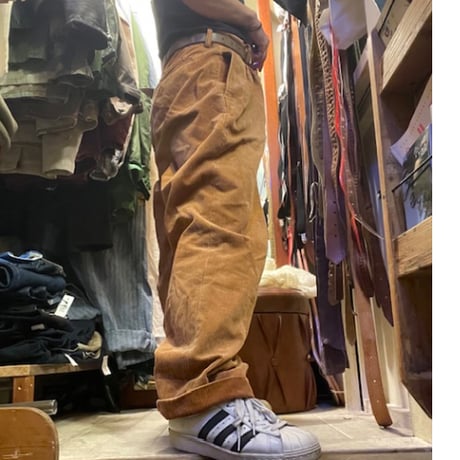 [USED] キャメルカラー🧡コーデュロイタックPANTS