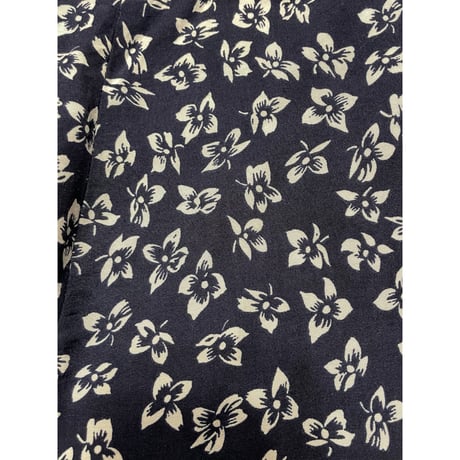 [USED] EURO NAVY 小花柄 マキシスカート