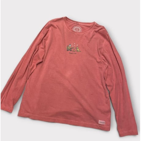 [USED] "Life is good"  ロンT / XL