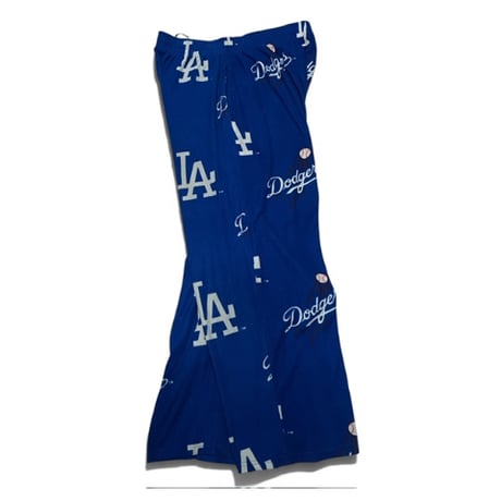[USED] LA Dodgers⚾️総柄フリースパンツ
