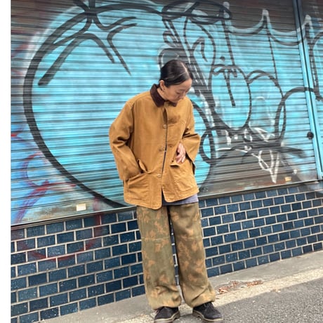 [USED] 70's ソビエト軍　カモ柄メッシュ TOPS+PANTS