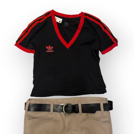 [USED] 2004 "adidas" Ladys Vネック Tee