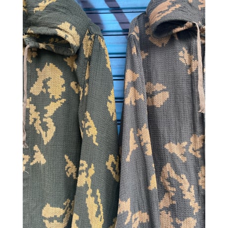 [USED] 70's ソビエト軍　カモ柄メッシュ TOPS+PANTS