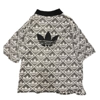 [USED] 90's EURO adidas ハーフZIP POLO