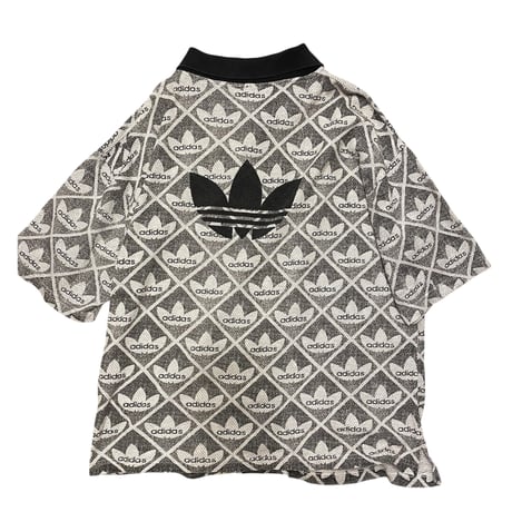 [USED] 90's EURO adidas ハーフZIP POLO