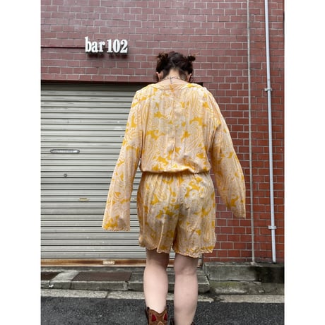 [USED] ベルスリーブの RAYON オールインワン