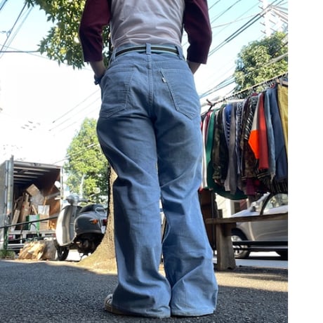 [USED]  70's〜80’s Levis 646 コーデュロイパンツ 水色