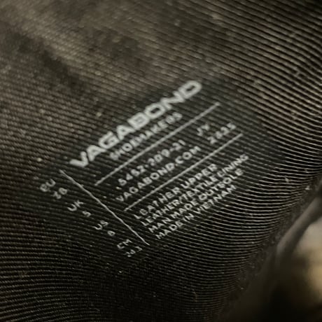 [USED] "VAGAVOND" REALレザー リングブーツ size38/24.5cm
