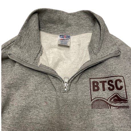 [USED]  “BTSC”ハーフZIP SWEAT