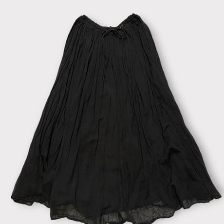 [USED] インド綿BLACK ロングスカート