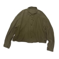 [USED] 渋めオリーブカラー🫒レーヨンシャツ