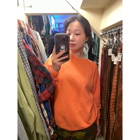 [USED] VINTAGE ORANGE SWEAT！