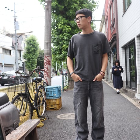 [USED]  OLD "DISCUS" ポケTee  フェードBLACK