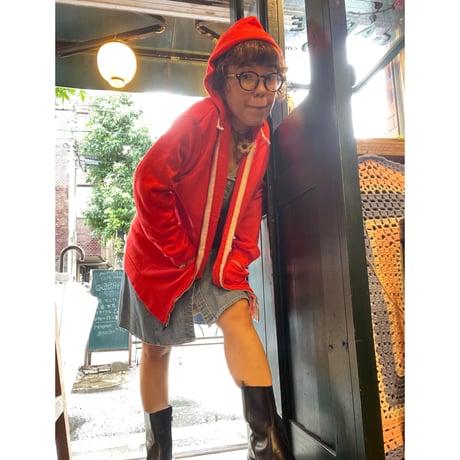 [USED] 70’s〜80's  vintage ZIP PARKA  "RED"