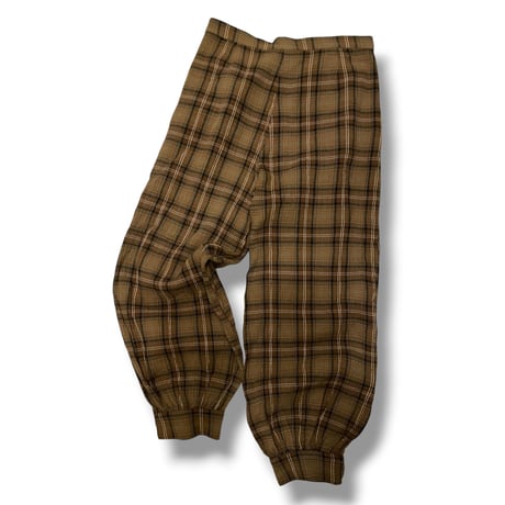 [USED] 秋色ガーゼ CHECK パンツ